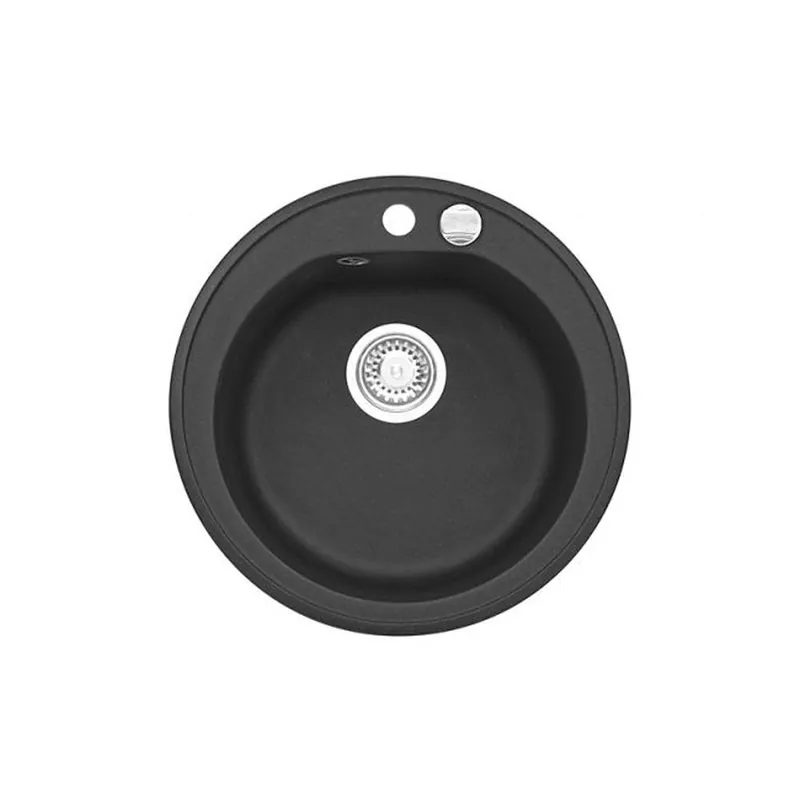 Ofertă de sezon Chiuveta bucatarie rotunda negru carbon Alveus Niagara 10