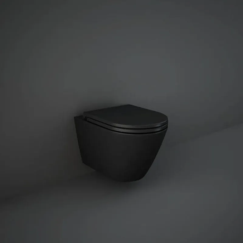 Livrare rapidă Vas wc suspendat rimless negru mat, RAK Feeling