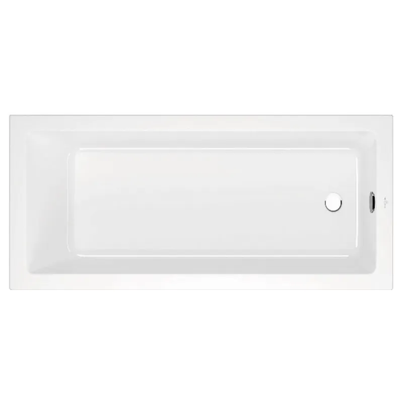 Cada dreptunghiulara Villeroy&Boch Targa Plus Solo alb alpin 170x75 cm + CADOU Plată securizată