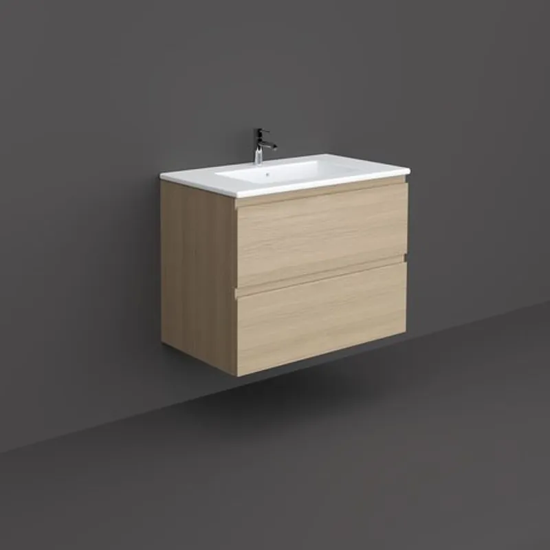 Premium Mobilier suspendat incastrabil pentru lavoar, Joy, 80 cm stejar, Rak