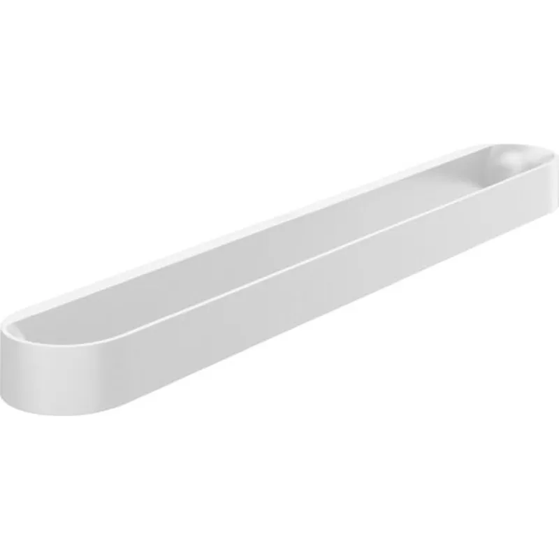 Disponibil imediat Suport prosop baie, 58 cm, alb mat, Hansgrohe WallStoris