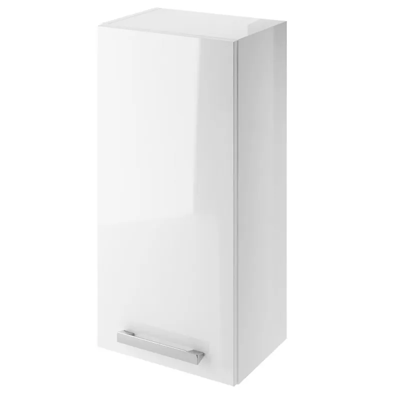 Dulap baie suspendat Cersanit Melar, o usa, 72 cm, alb, montat Cel mai vândut