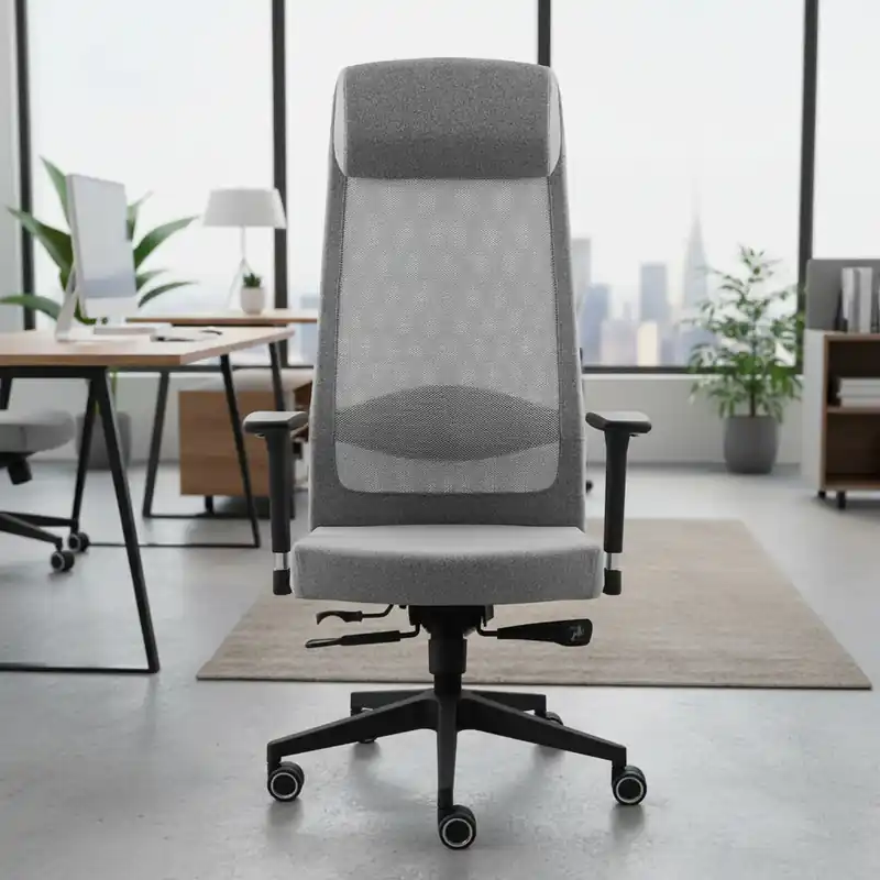 Scaun de Birou Reglabil TARSUS Office Grey Fabric Livrare rapidă