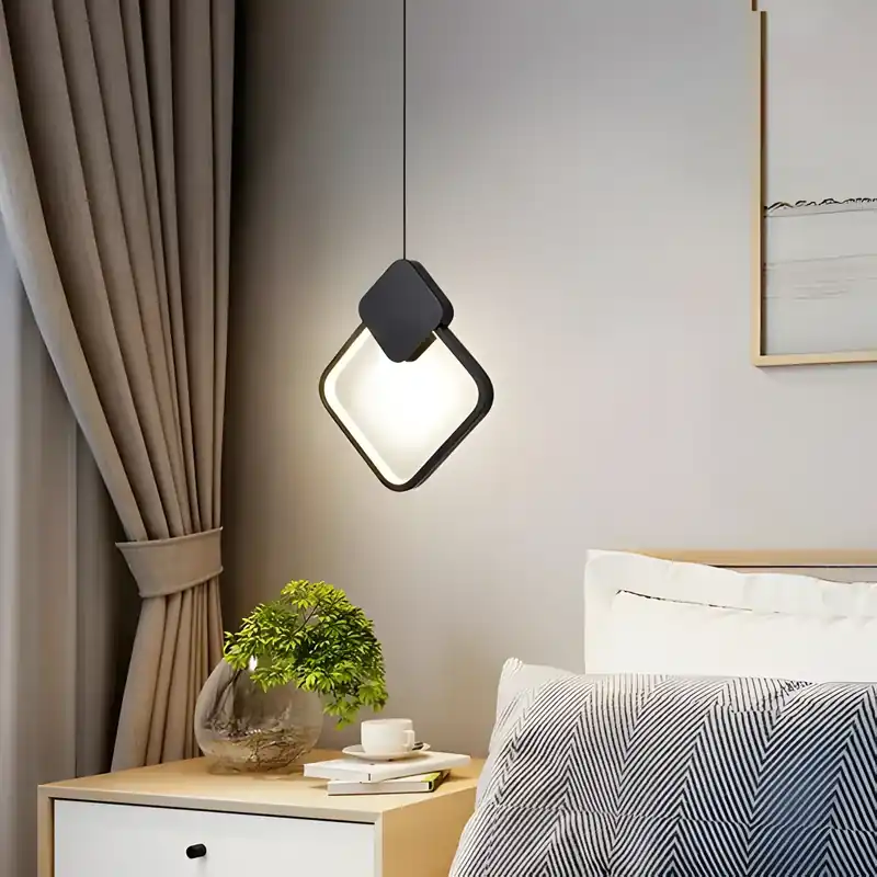 Pendul LED Suspendata Diamond Negru 3 Lumini Echivalent 150W Mai ieftin