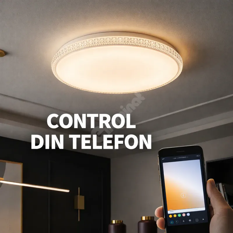 Promoție Plafoniera LED PULSAR 49,5CM Smart Control Echivalent 300W