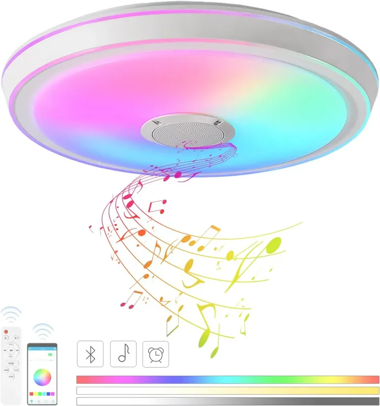 Plafoniera LED SMART 50W RGB+CCT, Bluetooth si Telecomanda Echivalent 400W Resigilat R3 Cel mai bun preț