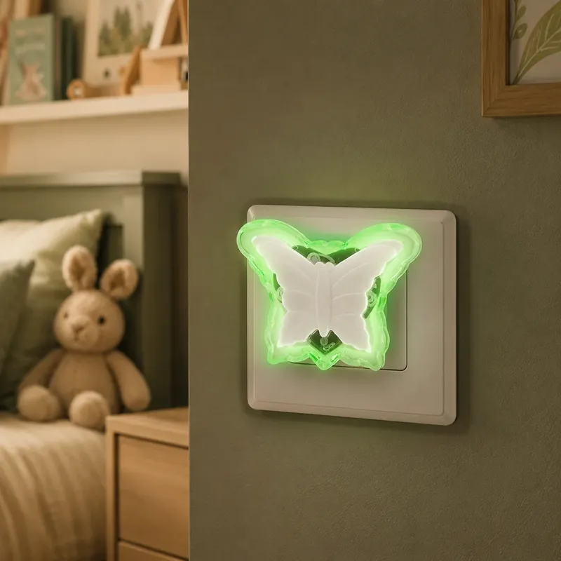 Preț mic Lampa de veghe LED BUTTERFLY 0.3W Green