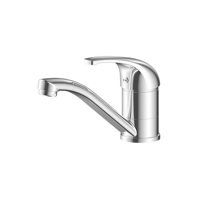 Baterie Bucatarie Sanobi Boema, pipa medie, Argintiu, cartus ceramic D 40 mm Mai ieftin