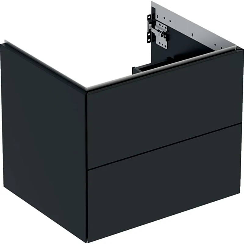 Dulap baza Geberit ONE cu 2 sertare, 60cm, negru mat Lichidare de stoc