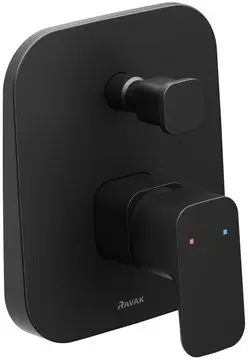 Baterie cada - dus Ravak Concept 10° TD F 061.20 cu montaj incastrat, black Reducere extra