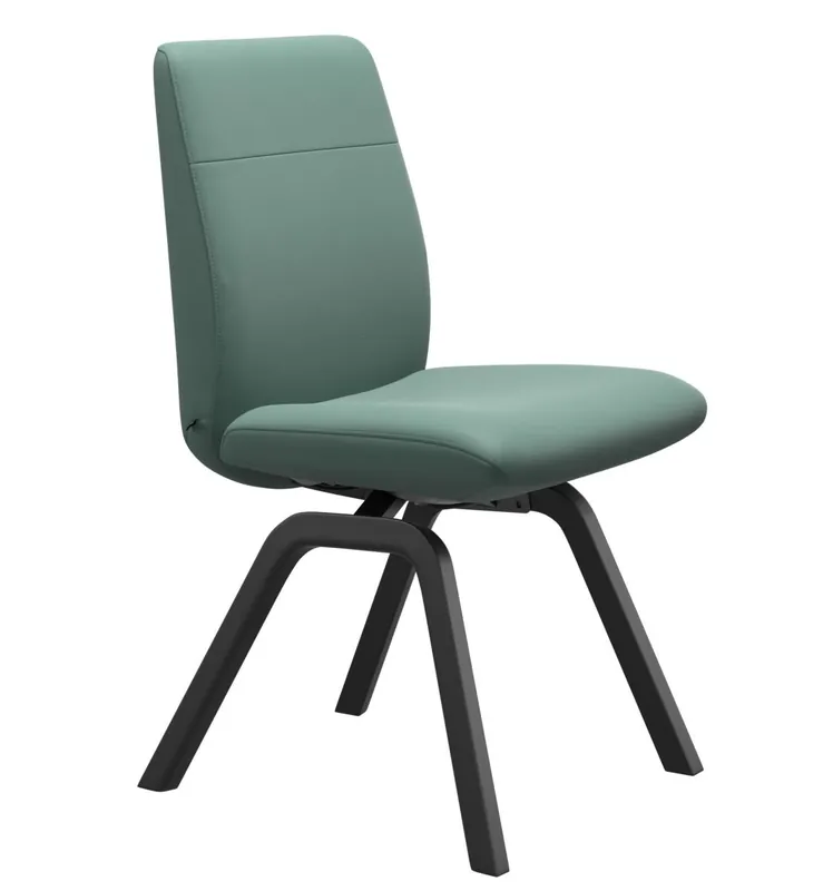 Scaun Stressless Chilli v2 Low D200 L, Balance&Glide, cadru negru, tapiterie piele Paloma Aqua Green Plată sigură