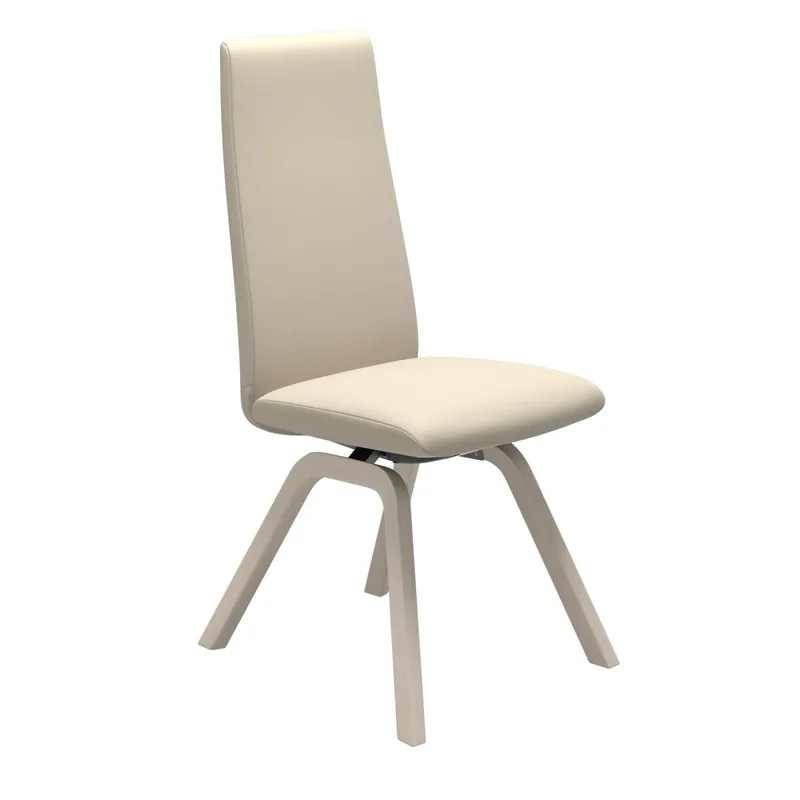 Scaun Stressless Laurel v2 High D200 M, Balance&Glide, cadru whitewash, tapiterie piele Batick Cream Reduceri