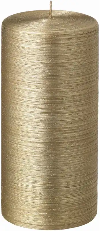 Livrare rapidă Lumanare La Francaise Colorama de Fetes Cylindre, d 7cm, h 15cm, 25 ore, auriu