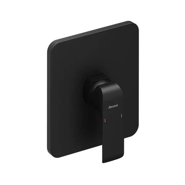 Baterie dus Ravak Flat Black FL 066.20 cu montaj incastrat, necesita corp ingropat X070139, negtu mat Plată sigură