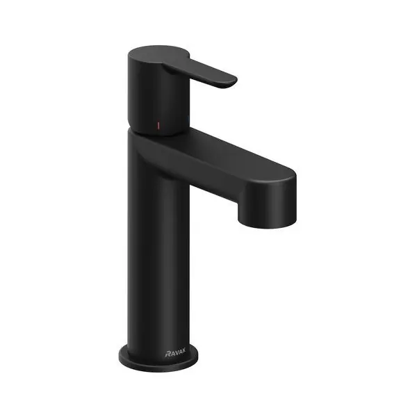 Baterie lavoar Ravak Puri Black PU 014.20, 490 mm, fara ventil, negru mat Promoție