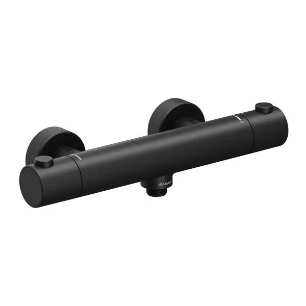 Preț mic Baterie dus termostatata Ravak Puri Black PU 033.20, negru mat