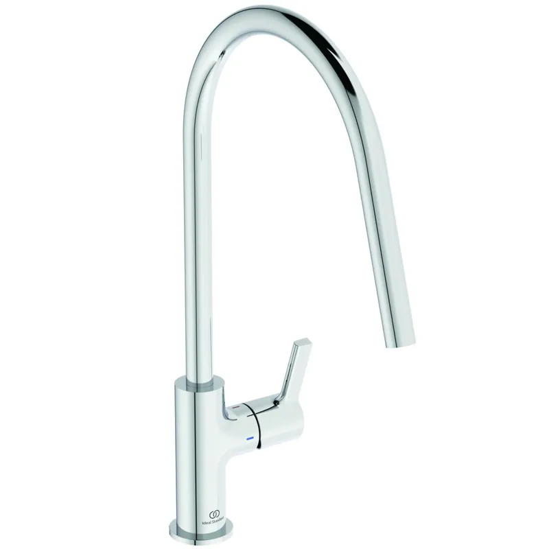 Ofertă Baterie bucatarie Ideal Standard Gusto, 226mm, pipa tubulara R rotativa, crom