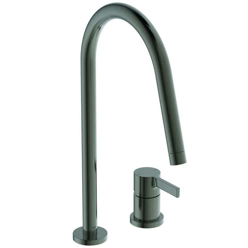 Baterie bucatarie Ideal Standard Gusto din 2 elemente, 218mm, pipa R rotativa, magnetic grey Noutate