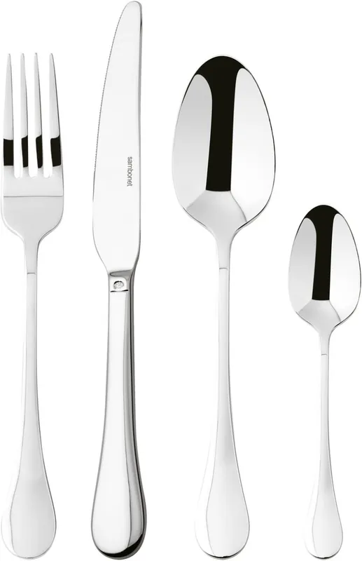 Set tacamuri Sambonet Bloom Solid Handle, 24 piese, inox Reducere de preț