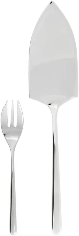 Ofertă de sezon Set tacamuri desert Sambonet Linear, 13 piese, inox placat cu argint