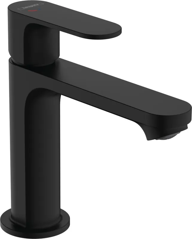 Ultima șansă Baterie lavoar Hansgrohe Rebris S 110 CoolStart EcoSmart+, ventil pop-up, negru mat
