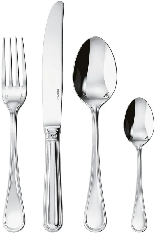 Set tacamuri Sambonet Contour Solid Handle, 24 piese, inox Ieftin