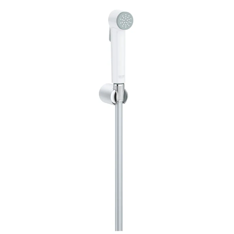 Set de dus igiena intima Grohe Tempesta-F Trigger Spray 30 cu agatatoare si furtun 125cm, crom-alb Chilipir