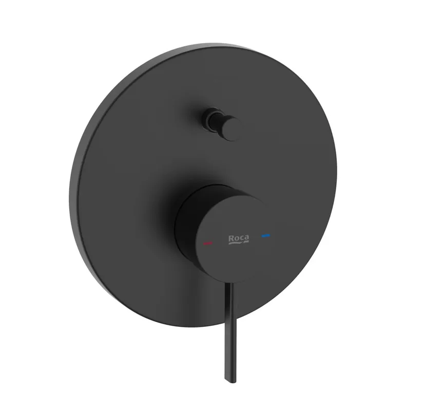 Baterie cada - dus Roca Ona cu montaj incastrat, necesita corp ingropat, negru mat Discount