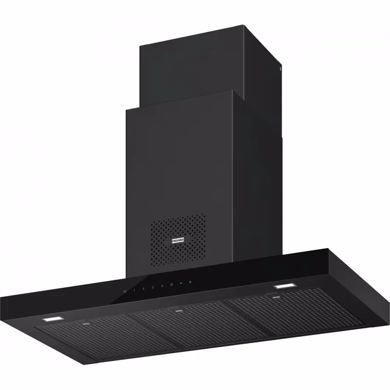 Cumpără online Hota decorativa Franke Mythos FTMY AH BK MATT F90, max 580m3/h, 90cm, filtre carbon incluse, Matte Black