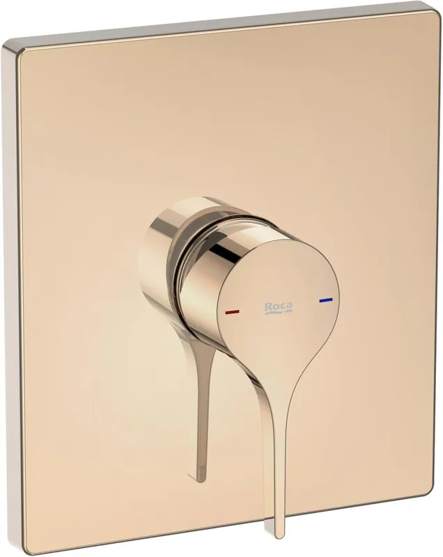 Baterie dus Roca Insignia cu montaj incastrat, necesita corp ingropat, rose gold Ofertă exclusivă