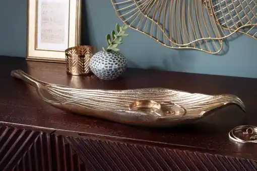 Vezi acum STOC 4 BUC!! BOL DEOSEBIT, DECORATIV, FRUNZA 65CM, DIN METAL