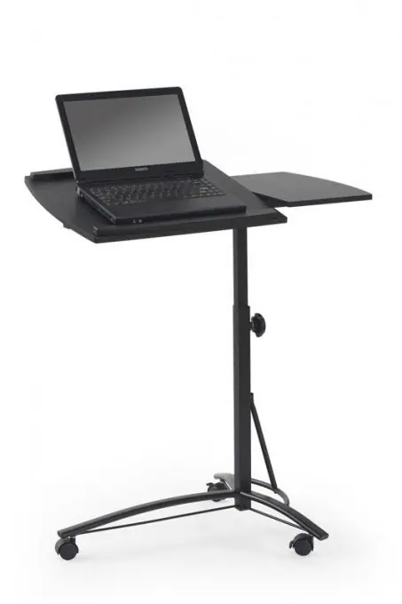 Preț promoțional MASA PENTRU LAPTOP B-14, MDF, NEAGRA, HALMAR