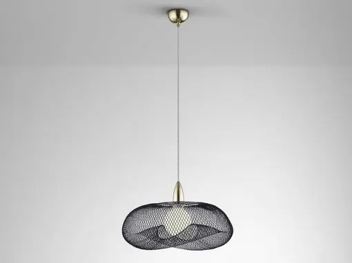 PENDUL FORMA, 55 CM, AURIU/NEGRU, DIN METAL, STIL MODERN Preferatul clienților