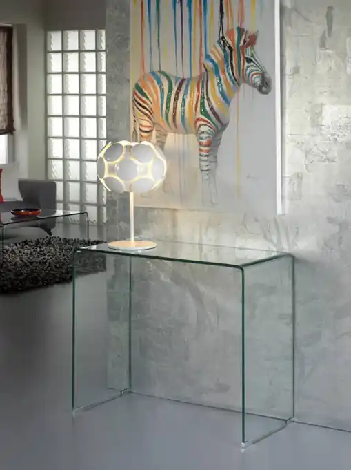 CONSOLA GLASS 90CM, COD 552431, STIL MODERN, SCHULLER Promoție