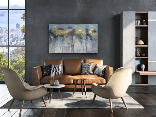 Premium TABLOU DECORATIV AQUAS 602945, PICTURA ACRILICA PE PANZA, STIL MODERN, SCHULLER