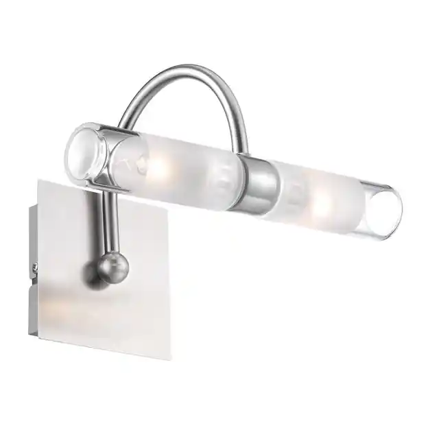 Aplica LED perete liniara baie transparenta Vitor, din sticla, baza metal, IP44, 6310661 - Novaluce Cel mai vândut