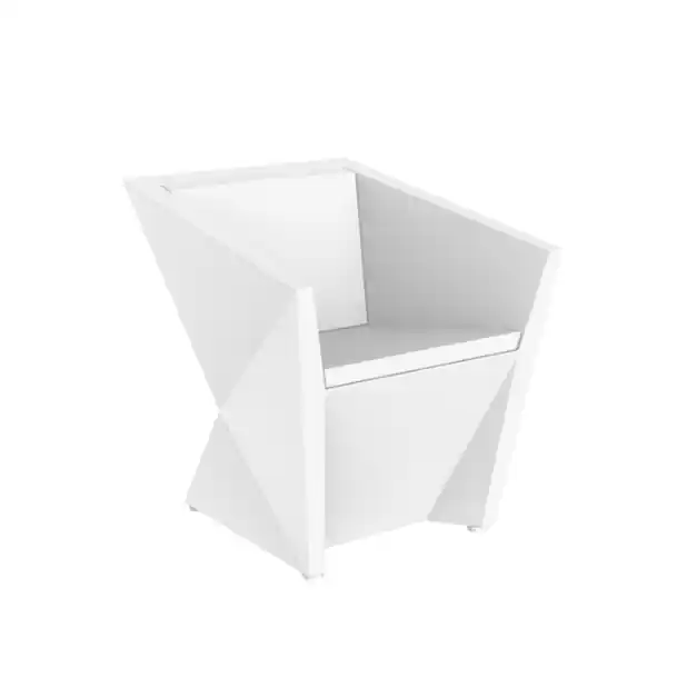 Fotoliu exterior iluminare LED Faz, design modern forme geometrice, 54015 - Vondom Chilipir