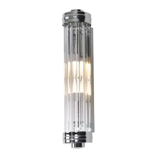 Aplica de perete crom Sanji 9x9,5x40 cm metal/sticla, W0241 - Maxlight Cel mai bun preț
