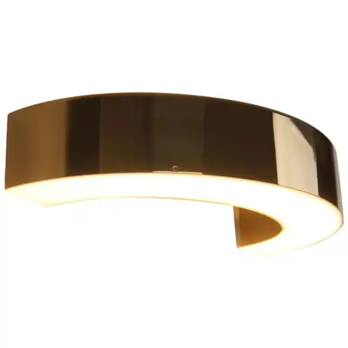Aplica de perete lux aurie semicerc LED Kora 30x13x5,1 cm, metal/acril, W0276 - Maxlight Ofertă