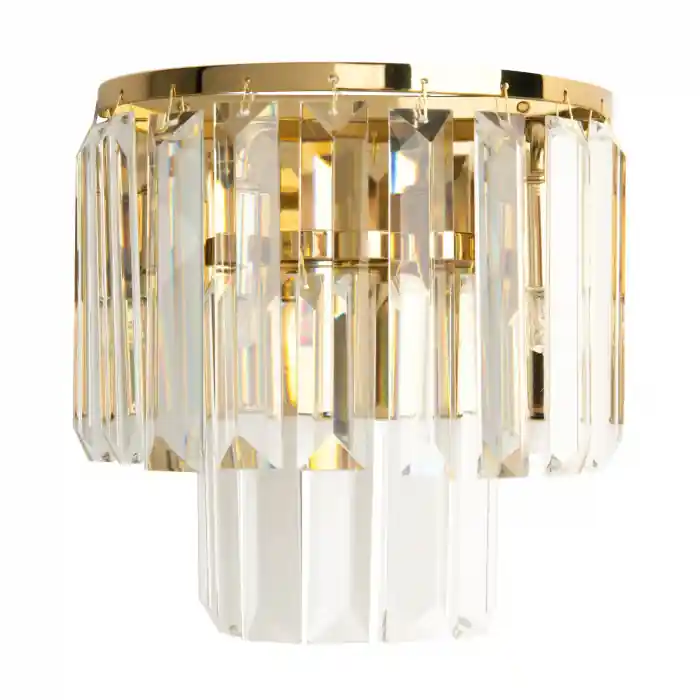 Aplica eleganta baza aurie Tamse 18x11x19 cm metal/sticla, W0288 - Maxlight Ofertă de sezon