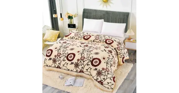 Patura CoCoLiNo, 200x230cm, Jojo Home, Bej, floral Noutate