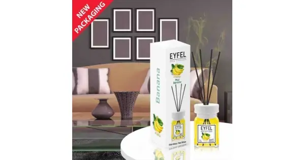 Mai ieftin Eyfel odorizant de camera cu bete 120ml, Banana (Banana)
