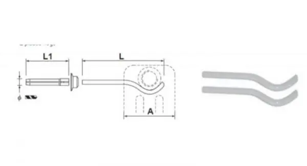+Consola pentru radiator tubular Ardesia, 3 coloane, negru, set 2 buc, D.9mm, L.207mm Nu rata