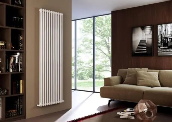 Calorifer tubular (baterie), alb, otel, Cordivari, Ardesia, 1800x230mm, 858,5 W, 2 coloane, 5 elementi Doar azi