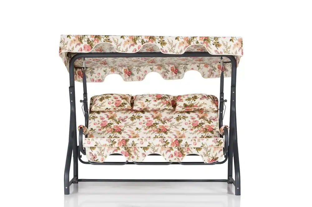 Balansoar de gradina cu 3 locuri Extensibila Shalom, Multicolor, 200x165x110 cm Livrare rapidă