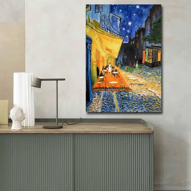 Tablou Canvas Van Gogh Cafe Terasa, Multicolor, 100x70 cm Vezi acum
