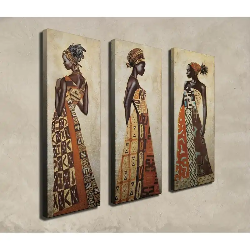 Mai ieftin Tablou Canvas (3 bucăți) Symphony, Multicolor, 70x66 cm