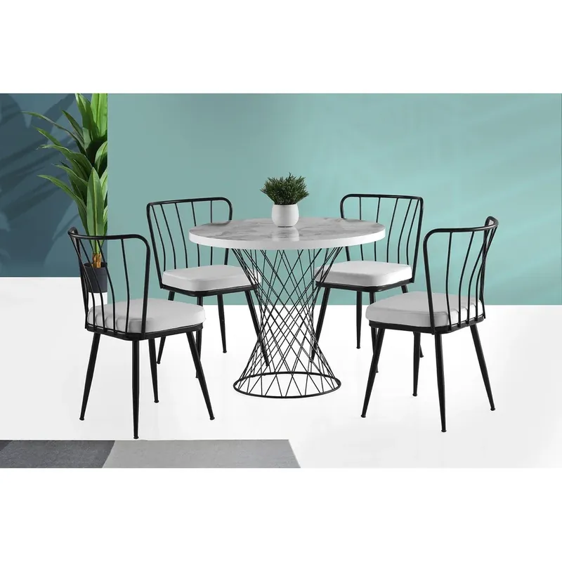 Masă Pota Dining Table, Diverse culori, 90x75x90 cm Ieftin