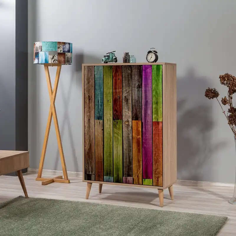 Cel mai bun preț Dulap Multifunctional Multibox -Multi Purpose Cabinet 10, Stejar Sonoma, 127x36x80 cm