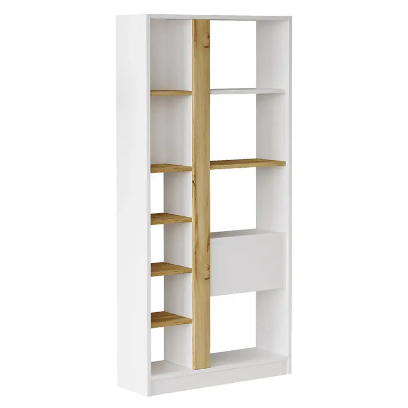 Plată securizată Biblioteca Alive, Alb, 75x25x160 cm